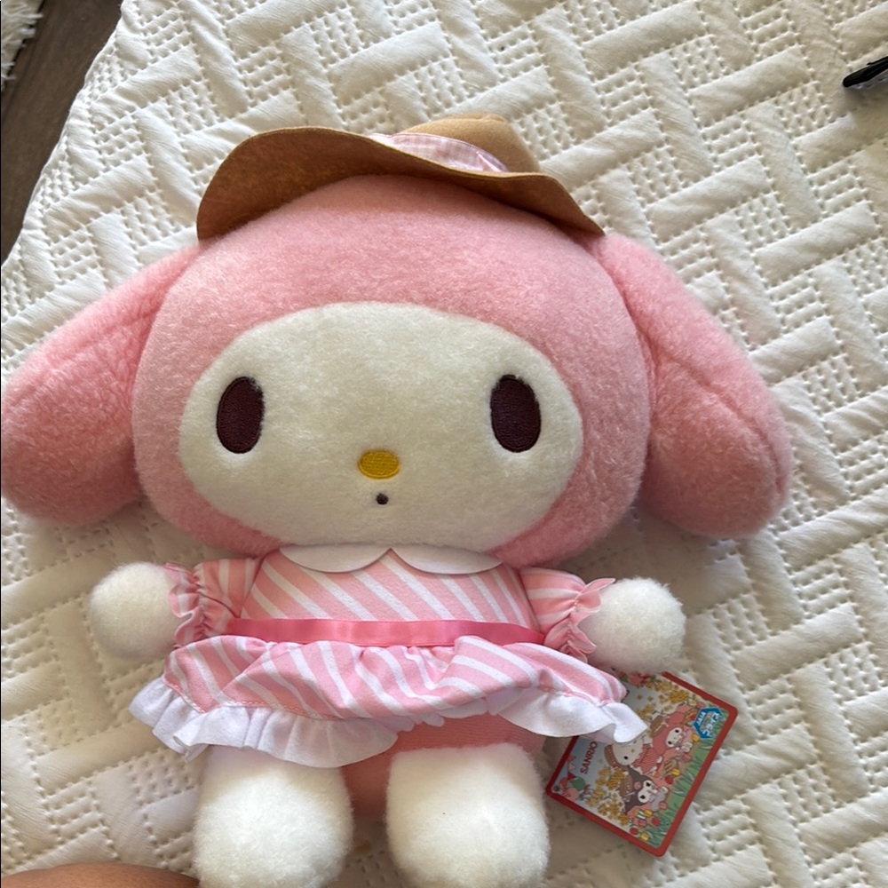 Sanrio Pink and White My Melody Stuffed Animal